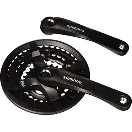 Guarnitura SHIMANO Tourney TY501 6/7/8v Nera 42/34/24D 170mm con paracatena