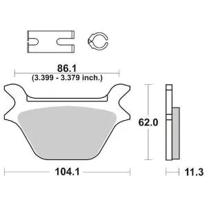 PASTIGLIE FRENO POSTERIORE SBS 669H.LS