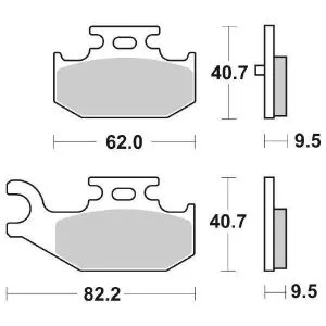 PASTIGLIE FRENO SBS 816SI