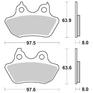 PASTIGLIE FRENO POSTERIORE SBS 846H.LS