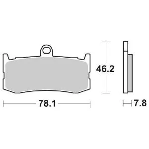 PASTIGLIE FRENO ANTERIORE SBS 864HS