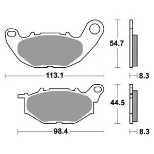PASTIGLIE FRENO ANTERIORE RACING SBS 931RST,