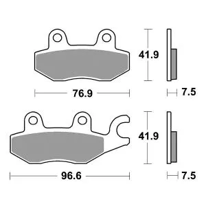 PASTIGLIE FRENO ANTERIORE SBS 955HS