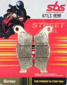 PASTIGLIE FRENO POSTERIORE SBS 671 LS (SINTERIZZATA), codice 6566716