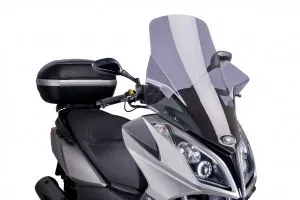 CUPOLINO V-TECH LINE TOURING KYMCO SUPERDINK 125i/ABS / 300i/ABS / DOWNTOWN 125i ABS/300i ABS 09-15 FUME' CHIARO cod. 6790H