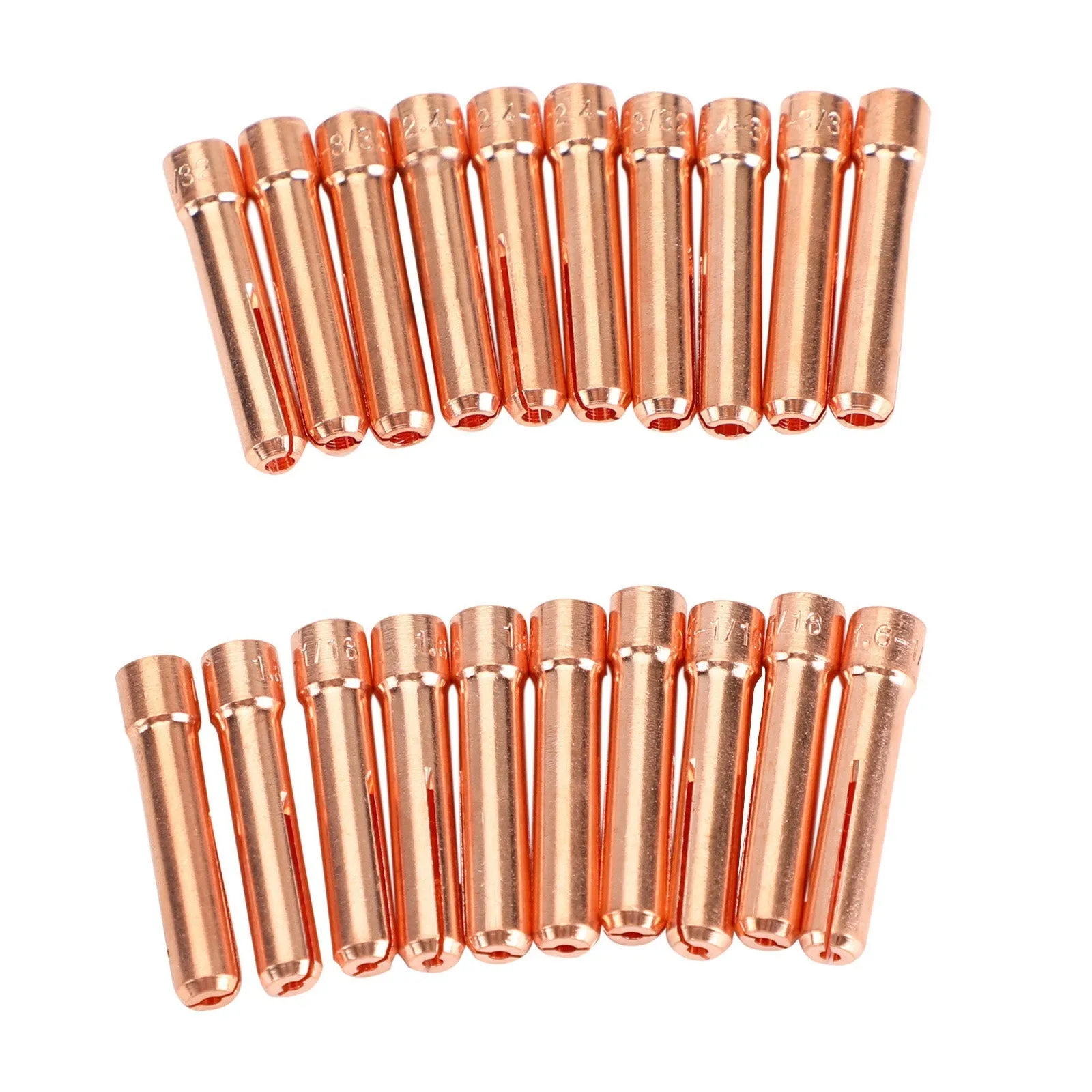 Weldingcity 20 Stubby Collet 10N23S-10N24S 1/16-3/32 Torche de soudage Tig 17/18/26