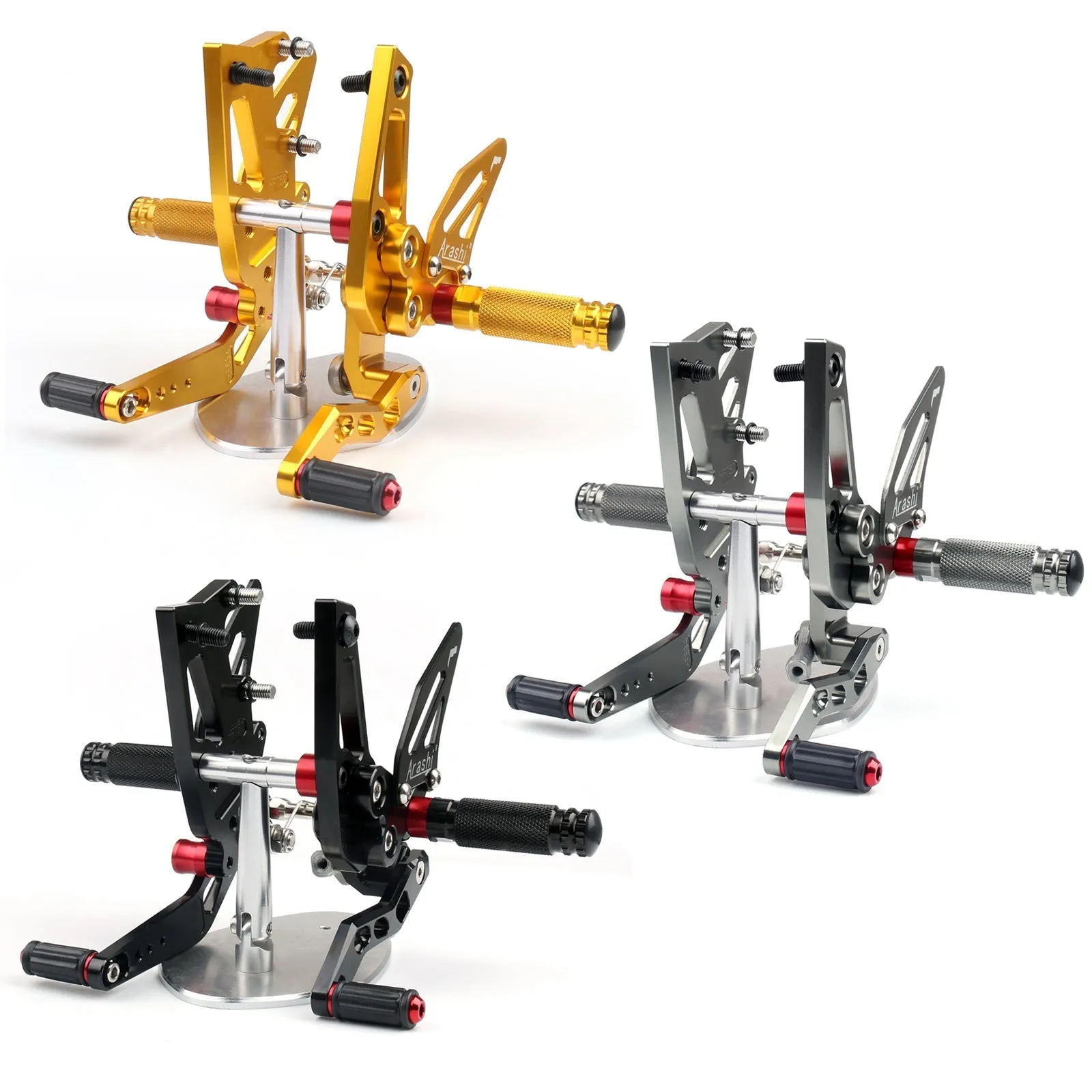 Commandes Reculées Réglables CNC Footpeg Fit Triumph Speed Triple 1050 2011-2015 Générique