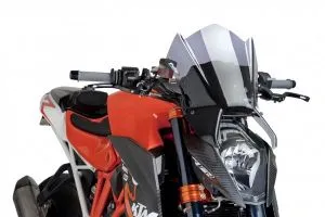 CUPOLINO NAKED NEW GENERATION SPORT KTM 1290 SUPERDUKE R 14-15 FUME' CHIARO cod. 7014H