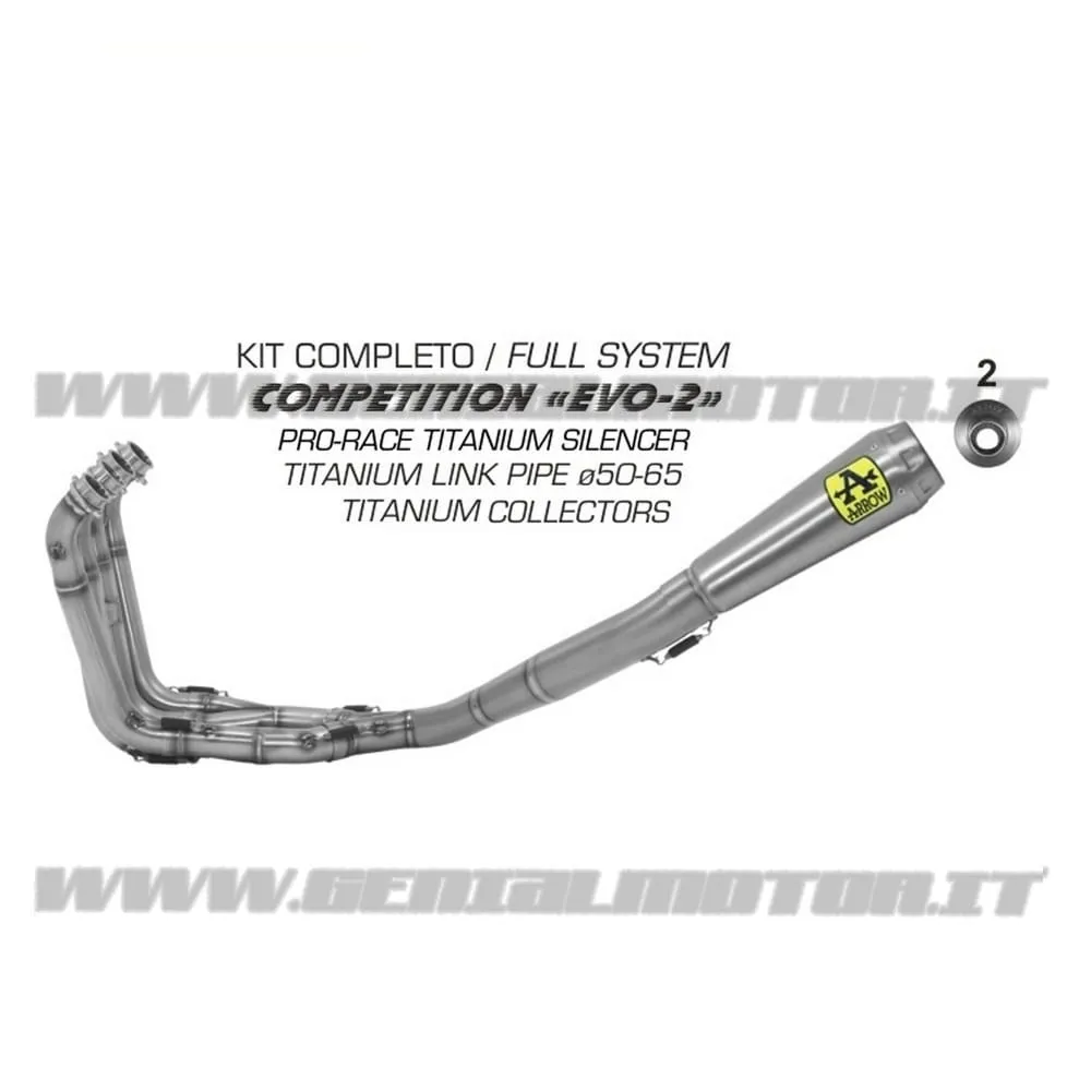 Scarico Completo Arrow Competition Full Titan Bmw S 1000 Rr 2017 > 2020-71140CP-91391