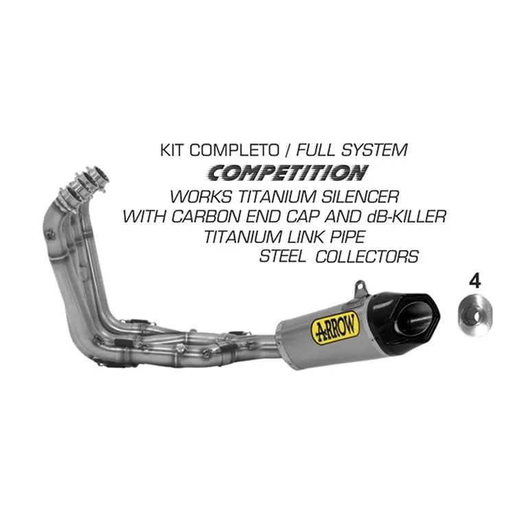 Scarico Completo Arrow Competition Evo Titanio Bmw S 1000 Rr 2017 > 2020-71141CKZ-91367