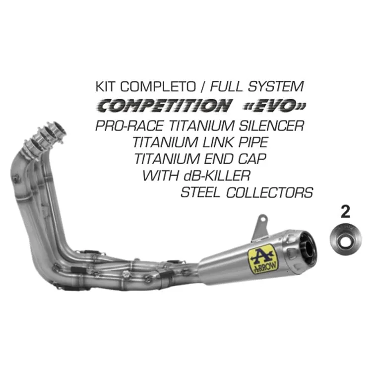 Scarico Completo Arrow Competition Evo 2 Titan Bmw S 1000 Rr 2017 > 2020-71141CP-91371