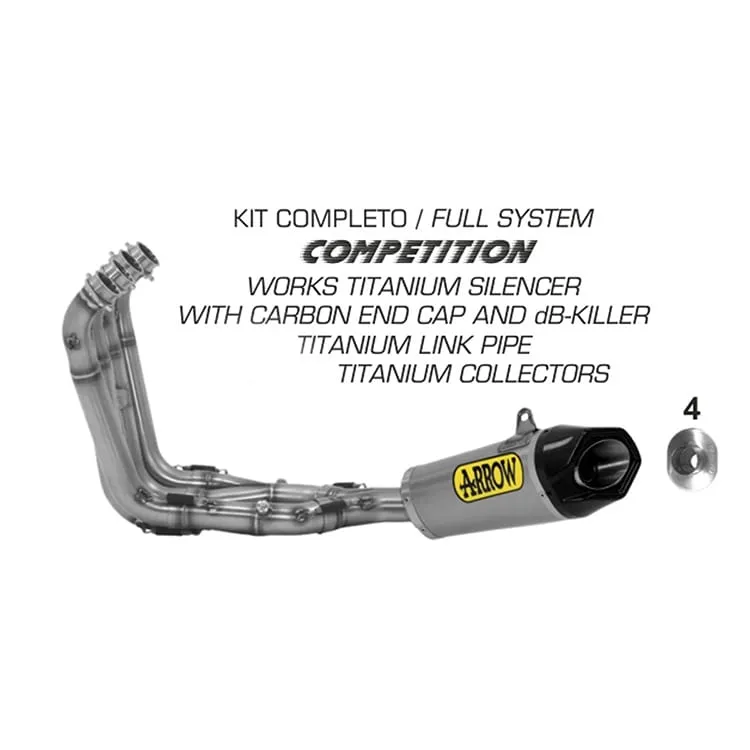 Scarico Completo Arrow Competition Evo Full Titanio Bmw S 1000 Rr 2017 > 2020-71142CKZ-91365