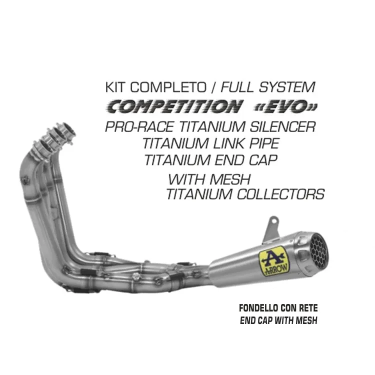 Scarico Completo Arrow Competition Evo 2 Full Titanio Bmw S 1000 Rr 2017 > 2020-71142CPF-91373