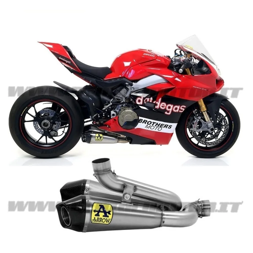 Terminale Di Scarico Arrow Works Titanio Ducati Panigale V4 2018 > 2019-71145PK-92272