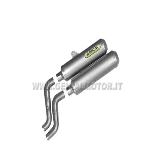 Terminali Scarico + Rac Arrow Round Titan Ducati Monster S2r 1000 2005 > 2006-71265MI--71662PR-91898