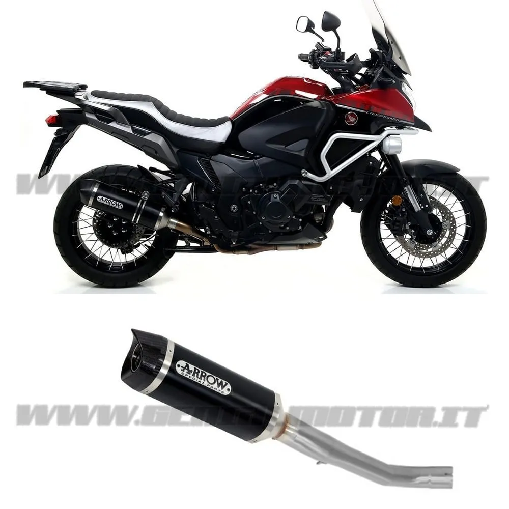 Terminale Scarico + Racc Arrow R. Tech Alu N Honda Crosstourer 1200 2012 > 2020-71468MI--71798AKN-94333