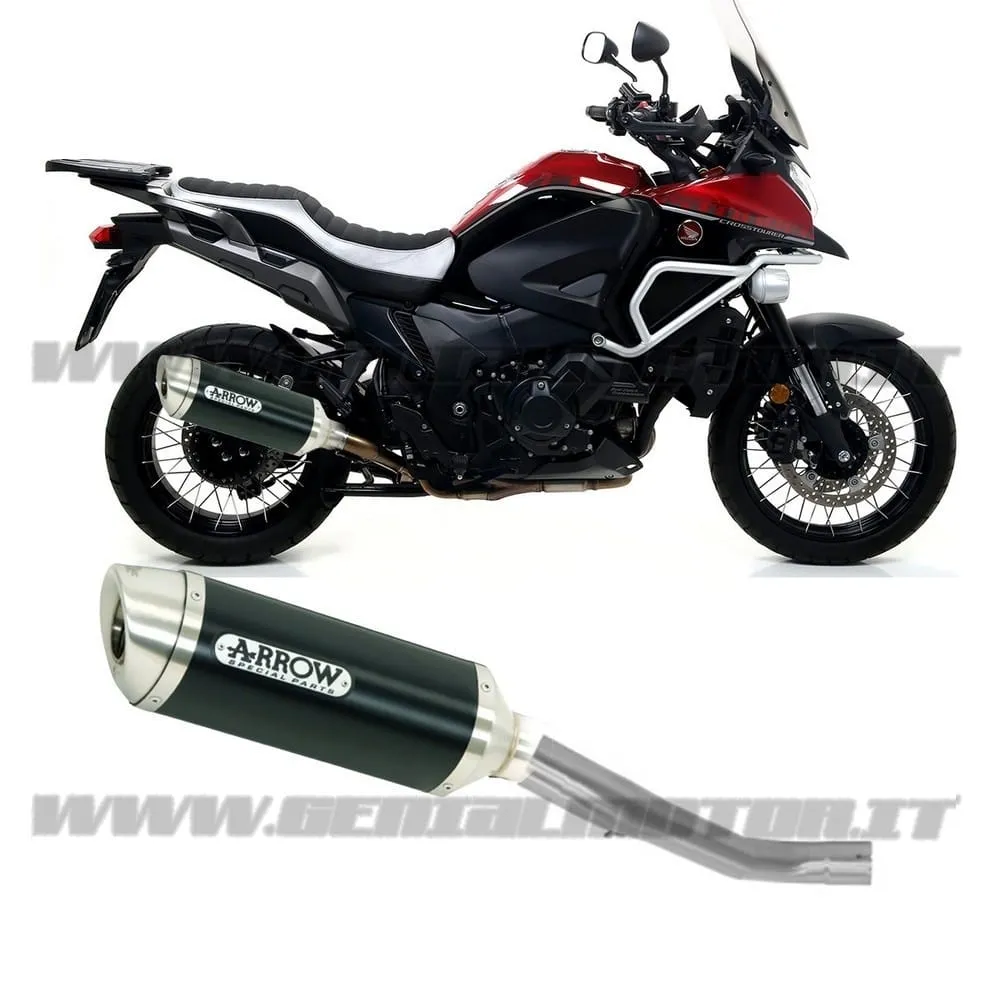Terminale Scarico + Racc Arrow R. Tech Allu N Honda Crosstourer 1200 2012 > 2020-71468MI--71798AON-94337