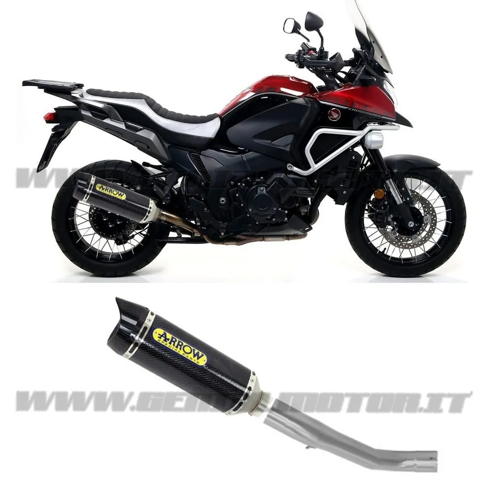 Terminale Scarico + Racc Arrow R. Tech Carbon Honda Crosstourer 1200 2012 > 2020-71468MI--71798MK-94329