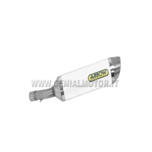 Terminale Di Scarico Arrow Thunder Allu Bianco Honda Cb 600 F Hornet 2007 > 2013-71722AOB-93147
