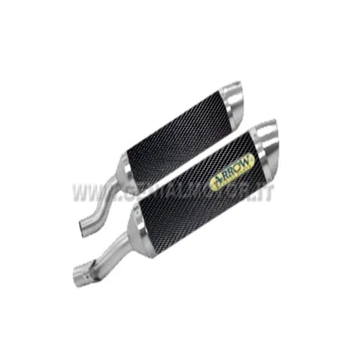 Terminali Di Scarico Arrow Thunder Carbonio Kawasaki Z 1000 2014 > 2016-71755MO-95384