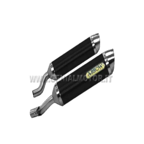 Terminali Di Scarico Arrow Thunder Aluminio Nero Kawasaki Z 1000 Sx 2011 > 2016-71784AON-95350