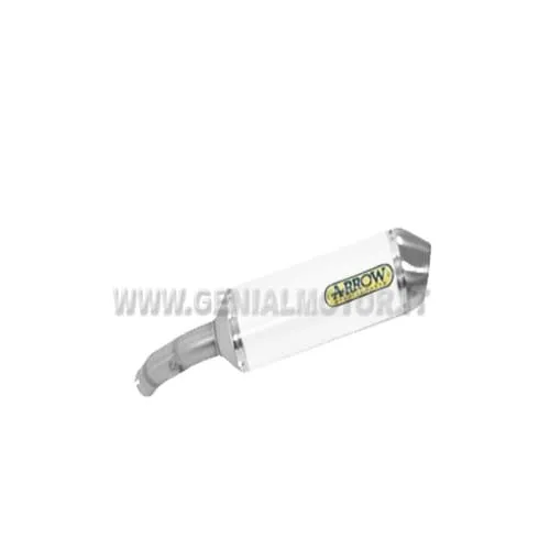 Terminale Di Scarico Arrow Thunder Allu Bianco Honda Crossrunner 800 2015 > 2016-71825AOB-93830