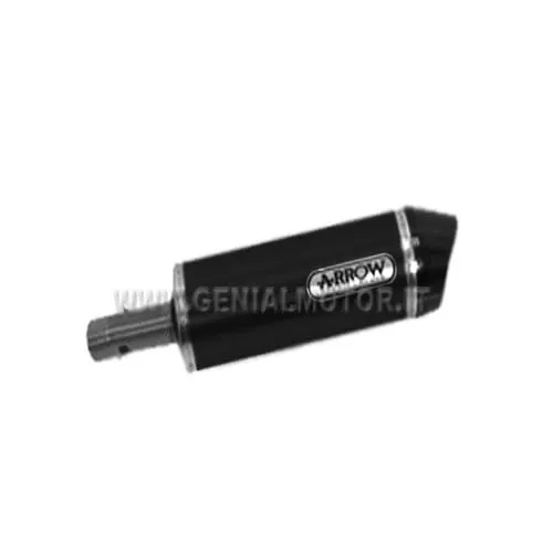 Terminale Di Scarico Arrow Maxi Race Tech Allu Nero Bmw F 800 Gs 2008 > 2016-72612AKN-91090