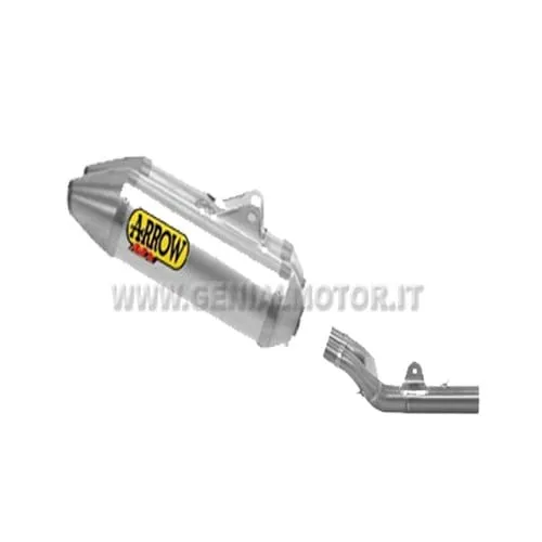 Terminali Di Scarico + Raccordo Arrow Thunder Allu Honda Crf 250 R 2014 > 2016-75121TA--72111PD-92662