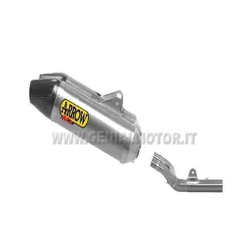 Terminali Di Scarico + Raccordo Arrow V2 Titanio Honda Crf 250 R 2014 > 2016-75121TK--72111PD-92658