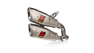 Terminali di scarico Slip-on AKRAPOVIC omologati in titanio per DUCATI Monster 21- codice S-D9SO17-HCQT