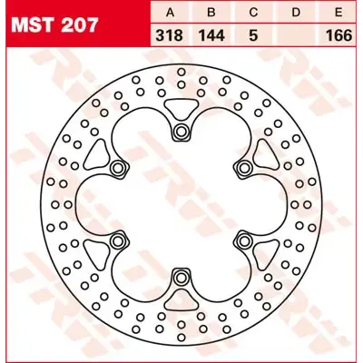 Disco freno tondo fisso a partire da 300 mm-17100972