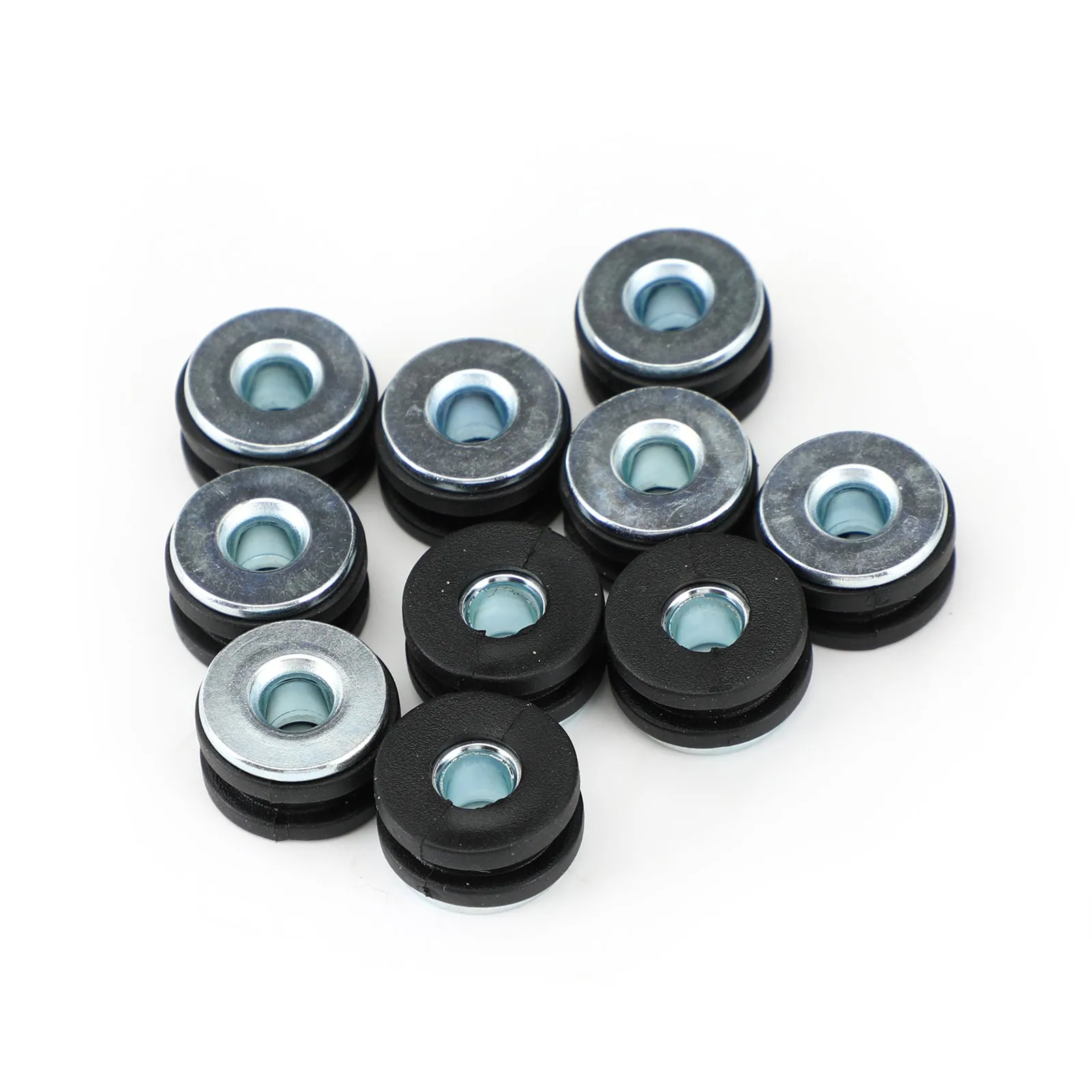 Nouveau 10 pièces M6 moto panneau latéral caoutchoucs/œillets boulon Kit adapté pour Kawasaki