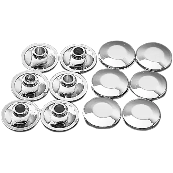 Tappi cromati per riser manubrio-DS290605