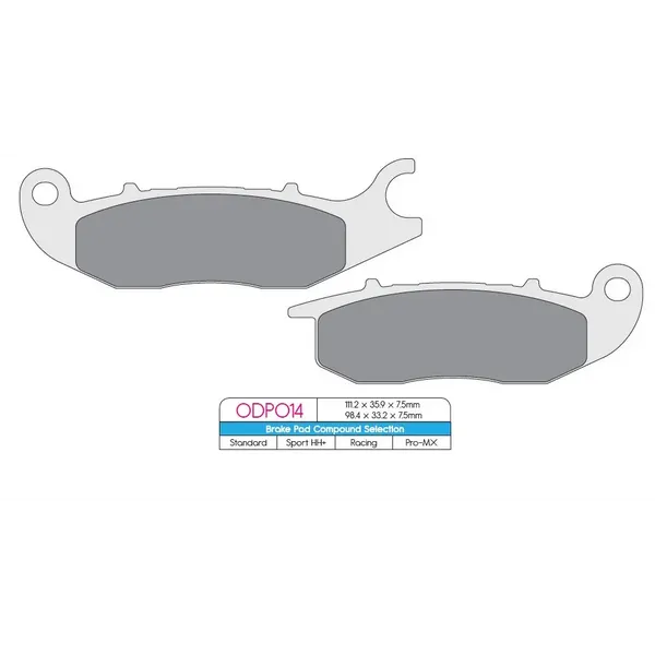 Pastiglie freno organiche ODP-17200092