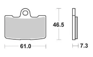 SET 4 PASTIGLIE FRENO SBS 856HS Codice SGR: 6568565
