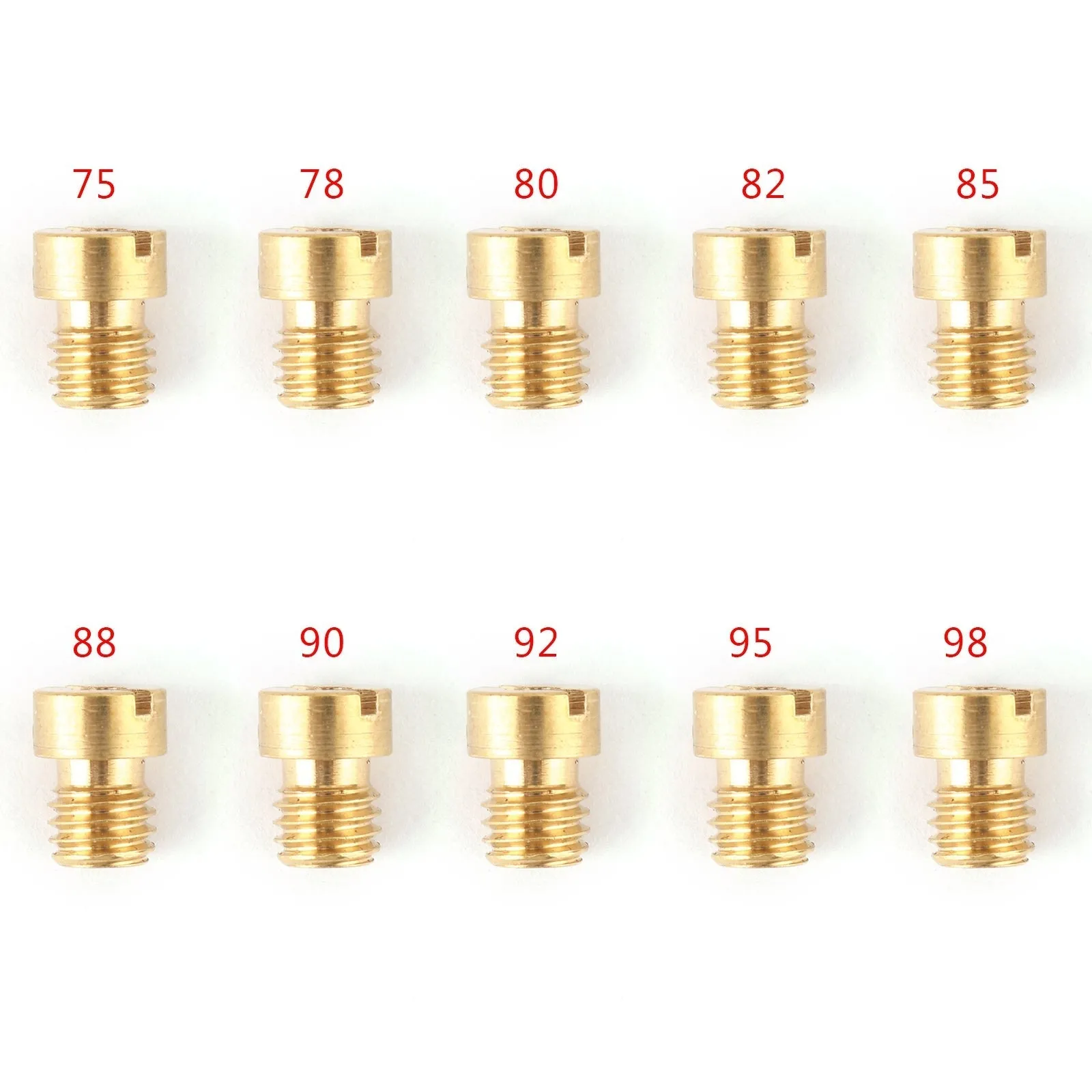 Ensemble de buses de Jets principaux de carburateur 10 pièces 5MM pour carburateur Dellorto 75-98 Carb générique