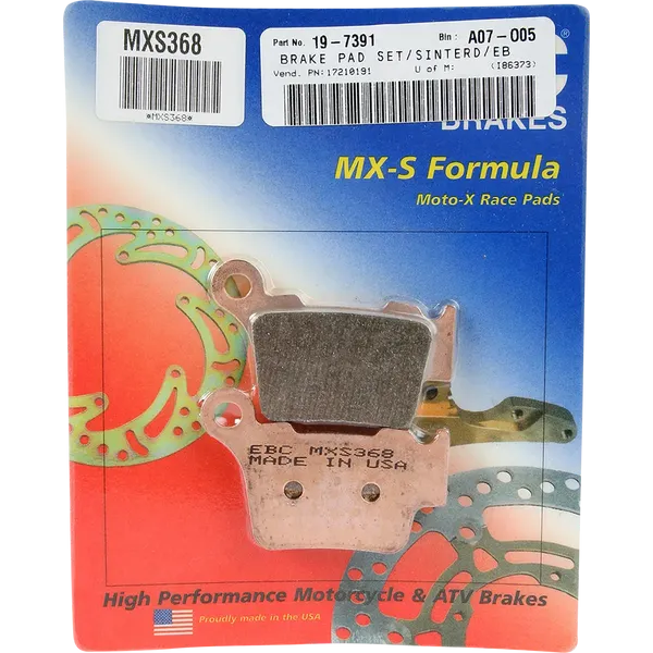 Pastiglie freno sinterizzate “MXS” Racing-17210191