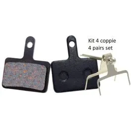 kit 4 coppie pastiglie bici semimetalliche tp-01b shimano deore xt