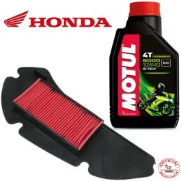 kit olio MOTUL 10W40 5000 + filtro aria HONDA SH @ 125 150