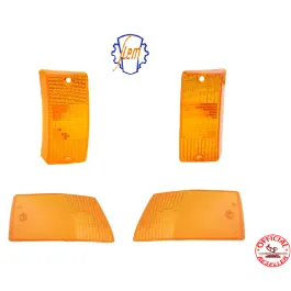 kit plastiche frecce vespa px arancio siem