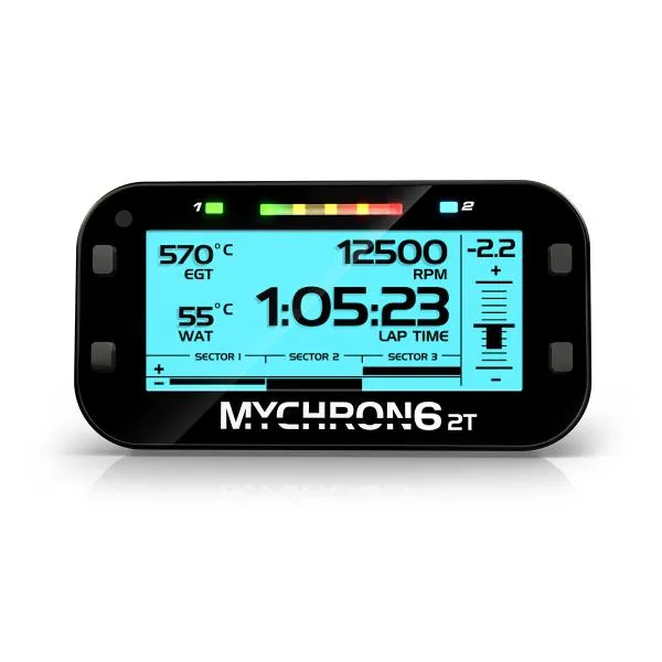 Cruscotto GPS AIM MyChron6 2T + termocoppia sottocandela CHT (Mignon) + prolunga 1 TR + 1 TC