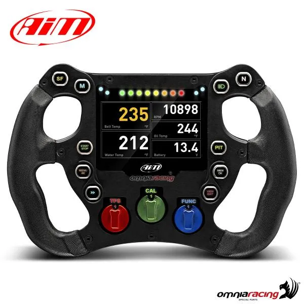Volante AIM Formula Steering Wheel 4 da 270mm con display integrato TFT configurabile SW4