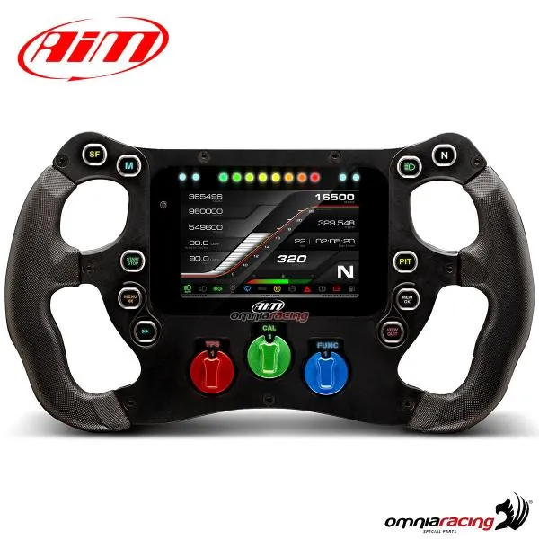 Volante AIM Formula Steering Wheel 4 da 320mm con display integrato TFT configurabile SW4