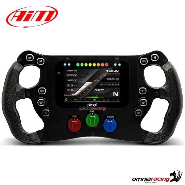 Volante AIM Formula Steering Wheel 4 da 350mm con display integrato TFT configurabile SW4