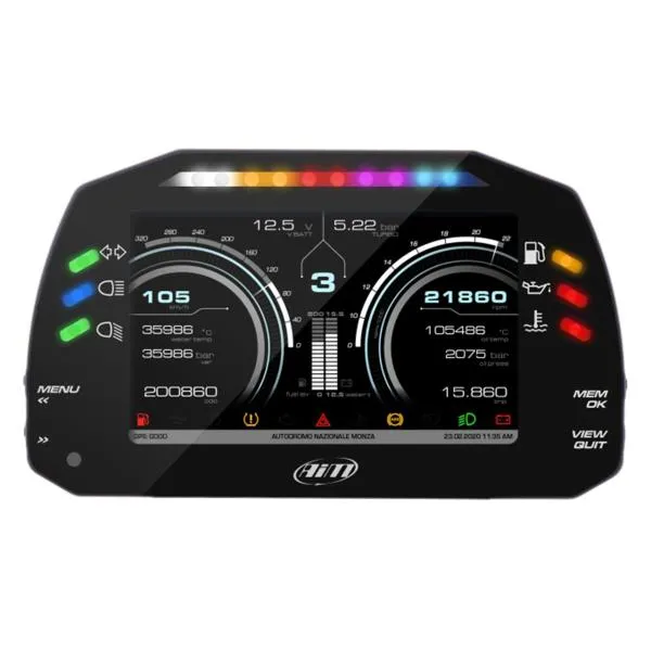 Strumentazione digitale AIM MXS Strada Light display 5" +23 pin cablaggio standard