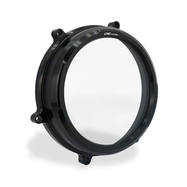 Carter frizione olio trasparente nero CNC Racing Ducati Streetfighter V2 2022-2024