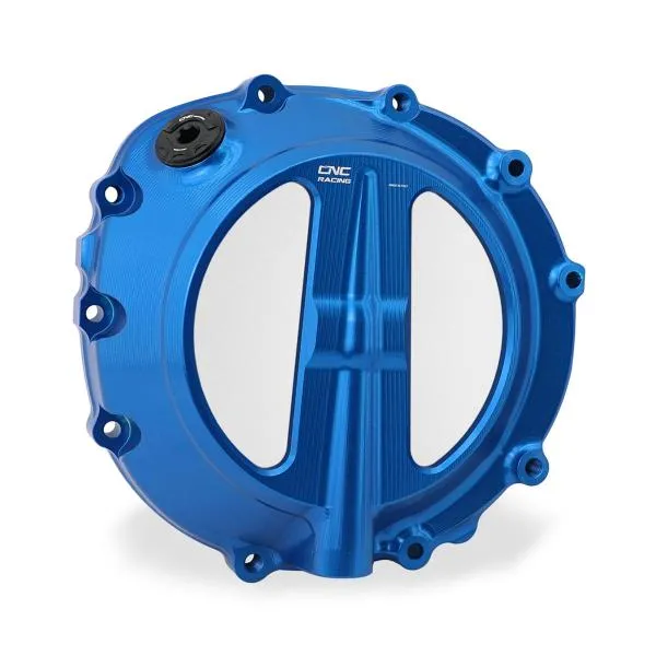 Carter frizione trasparente CNC Racing blu BMW S1000RR 2019-2023