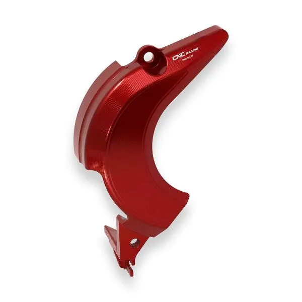 Cover pignone CNC Racing alluminio rosso Ducati Panigale V4R 2019-2024