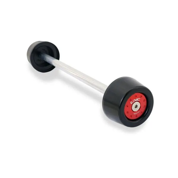 Tamponi protezione ruota anteriore CNC Racing rosso Ducati Hypermotard 950 2019-2024