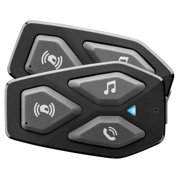 Coppia Interfono moto Interphone U-COM3 Bluetooth per comunicazione tra 2-4 rider